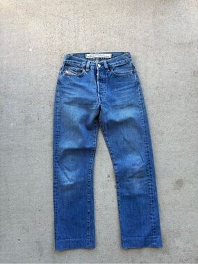 Vintage Diesel Fellow Jeans High Rise Button Fly 26x27 Made in Italy Womens